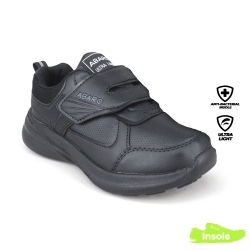Black School Shoes ABARO 2803 Mesh + Ultra Light EVA Primary/Secondary Unisex